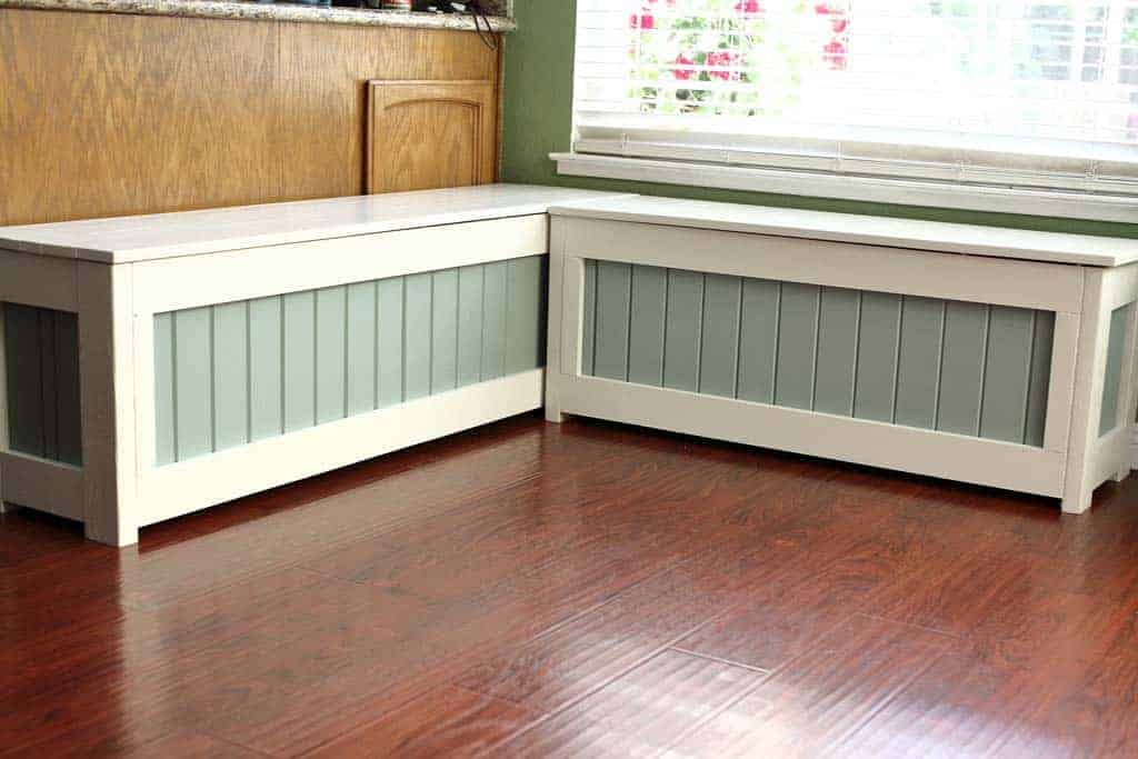 DIY Corner Storage Bench