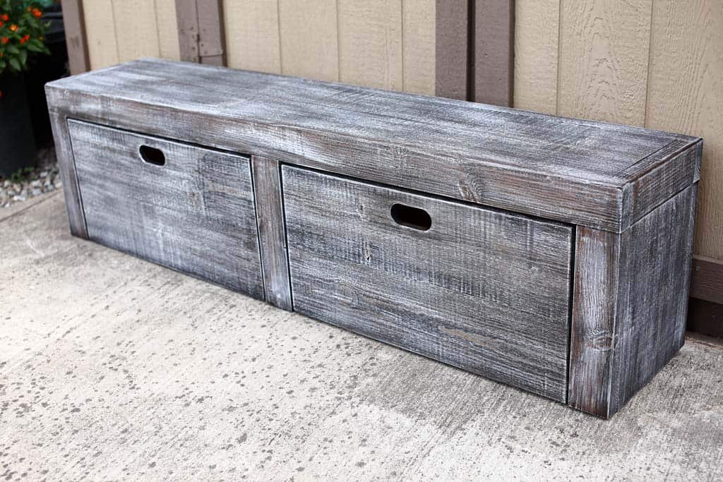 DIY Bench with Storage
