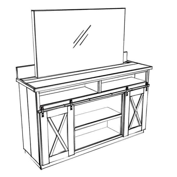 Farmhouse Media Console with TV Lift PDF