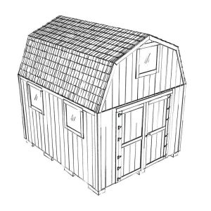 Two-Story 10x12 DIY Shed PDF