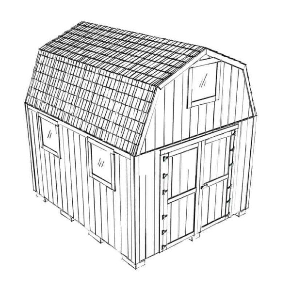 Two-Story 10x12 DIY Shed PDF