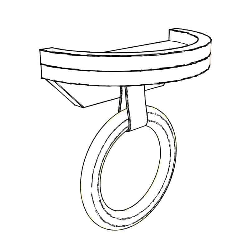 DIY towel holder ring