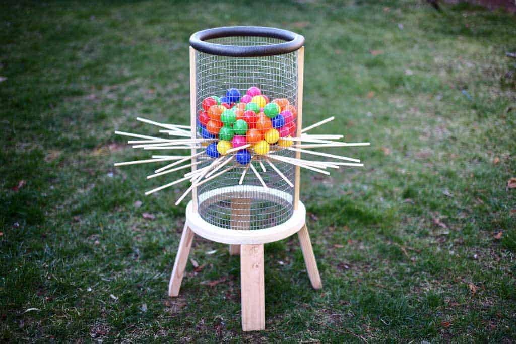 giant DIY kerplunk game