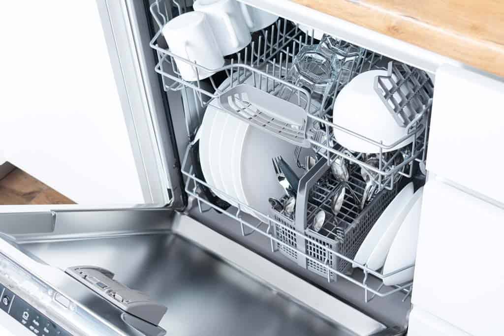 opened dishwasher